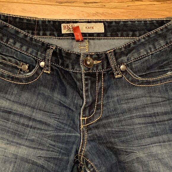 BKE Denim Kate Stretch Bootcut Low Rise Jeans Women Size 27x31.5 Actual 28x29 - Picture 3 of 11